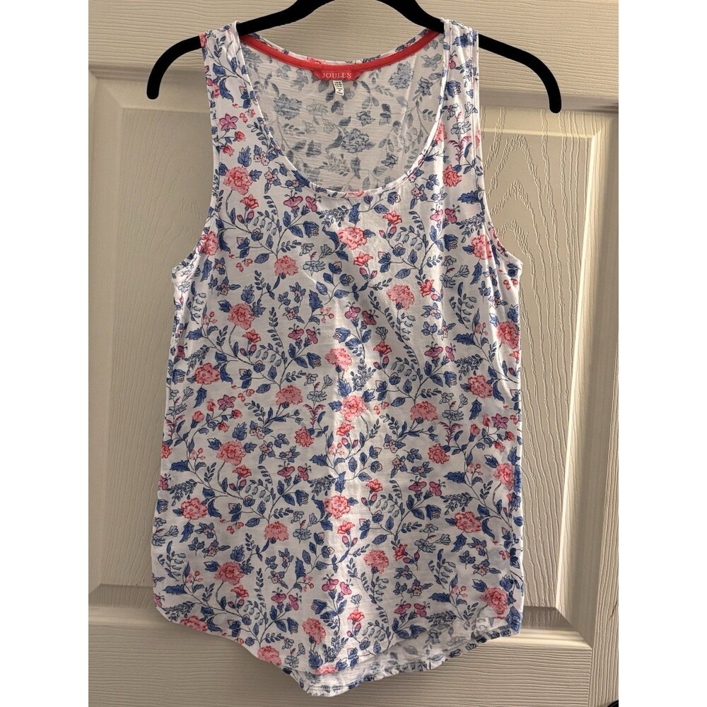 Joules Floral Tank Top Women’s US 4 UK 8 Cotton Sleeveless
